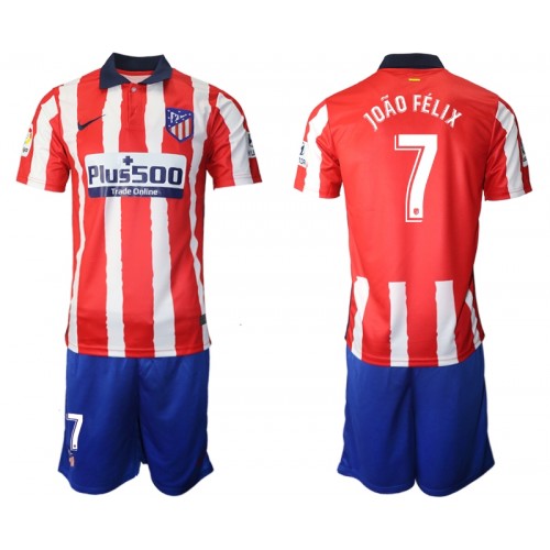 Atlético de Madrid Fodboldtrøjer Joao Felix 7 Børn Hjemmebanesæt 2020/21 Kort ærmer Atlético de Madrid Fodboldtrøjer Joao Felix 7 Børn Hjemmebanesæt 2020/21 Kort ærmer